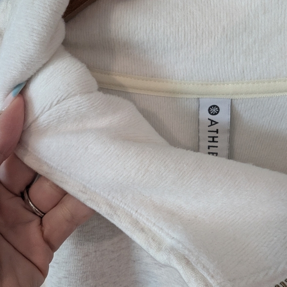 Athleta Cream Zip Sweater - Picture 4 of 11